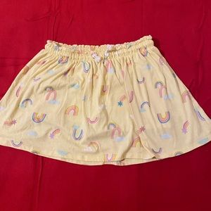 Girl's Cat & Jack Skorts Yellow Rainbow Size L 10 -12